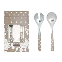 Salladsbestick Ingrid, beige