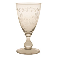 Vinglas med etsningar