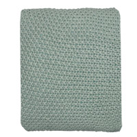 Stickad filt, aqua