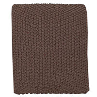 Stickad filt, brun