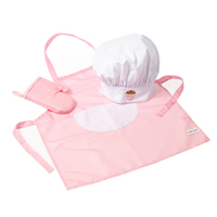 Kökskläder, rosa rutigt 