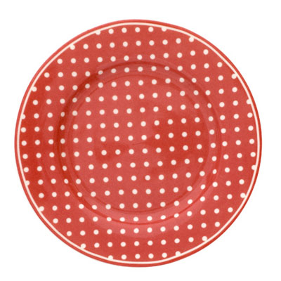 Assiette, röd