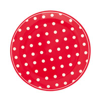 Melamine assiette Naomi, röd