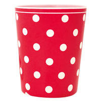 Melamine mugg Naomi, röd