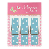 Magnet clips Angelina, blå