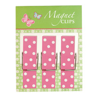 Magnet clips Angelina, rosa