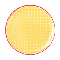 Melamine assiette prickig, gul