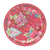 Melamine assiette Fia, röd