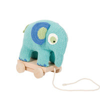 Elefant på hjul, blå