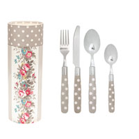 Prickiga bestick, beige