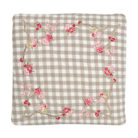 Kuddfodral Valery, Beige med broderi