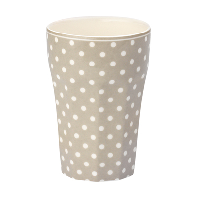 Fransk lattemugg Prickig, Beige
