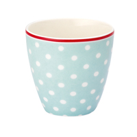 Mini lattemugg prickig, Ljusbl�