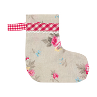 Liten julstrumpa Bella, beige