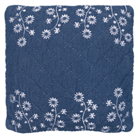 Kuddfodral Lina, Denim med broderi