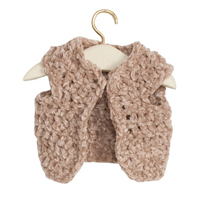 Stickad väst, Beige