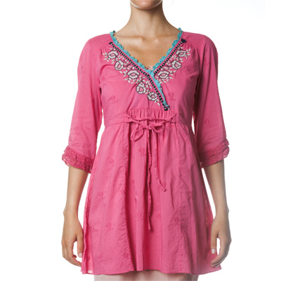 Rose tunic, Lite blossom