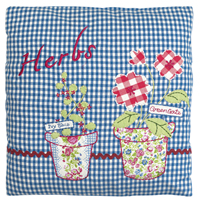 Kuddfodral Flowerpots med applikation