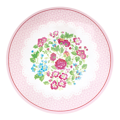 Melamine assiette Ivy, Rosa