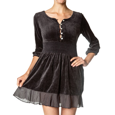 Le velour tunic, Almost black