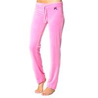 Velour pant, Mid pink