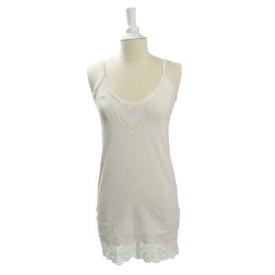 Basic Heart Singlet, Offwhite