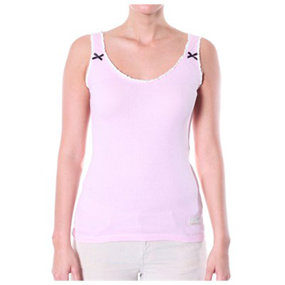 Rib jersey tank, Rose