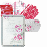 Gift tags Camille, 24 pcs in a tin