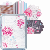 Gift tags Penelope, 24 pcs in a tin