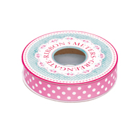 Rulle med band, Dot pink