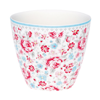 Lattemugg Malou, Flower white
