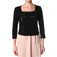 Silky-knit jumper, Almost black