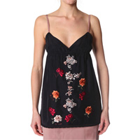 Ooh short slip dress, Almost black