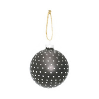 Julgranskula , Warm grey with dots 4 pcs
