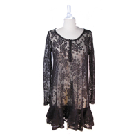 Thin Lace Dress, Antracite