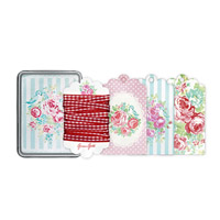 Gift tags 50-ish, 24 pcs in a tin