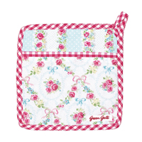 Grytlapp Doris, White set med 2 st 