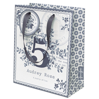Paper gift bag Audrey, Grey