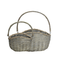 Willow basket, Grey