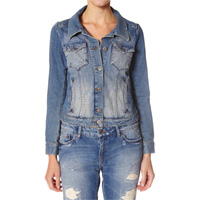 Biteback jean jacket, Washed lite indigo
