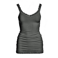 Basic Lace Singlet, Black