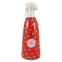 Glasflaska, Hemgjord Saft Vit