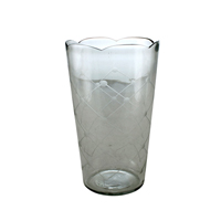 Liten Etsad Glasvas
